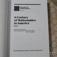 A century of mathematics in America 全3冊揃 History of mathematics
 アメリカ数学百年