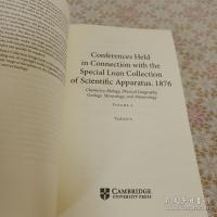 Conferences Held in Connection with the Special Loan Collection of Scientific Apparatus, 1876 全2冊揃