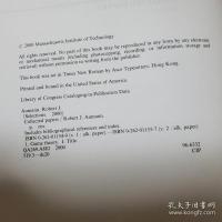 Robert J. Aumann：Collected Papers　全2冊揃
 ロバート・オーマンによる主要論文集
