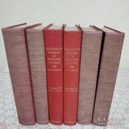 Religious Trends in English Poetry ：Hoxie Neale Fairchild 全6冊揃
 
