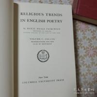 Religious Trends in English Poetry ：Hoxie Neale Fairchild 全6冊揃
 