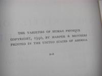 The Varieties of Human Physique: An Introduction to Constitutional Psychology  ウィリアム・ハーバート・シェルダン