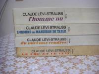 フランス語版　Les mythologiques 全4部揃　ストロース 神話論理 仏語 Claude Levi-Strauss Mythologiques 全4冊揃 クロード
