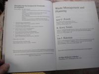 Waste management and planning
Managing the environment for sustainable development