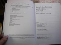 Knowledge, learning and routines 2冊揃
Critical studies in economic institutions