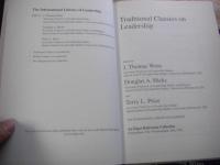 The international library of leadership  全3冊揃
Traditional classics on leadership、Modern classics on leadership、New perspectives on leadership