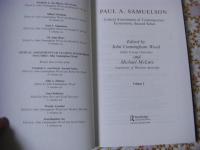 Paul A. Samuelson 3冊揃
critical assessments of contemporary economists, second series
