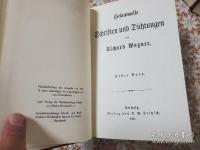 Richard Wagner  Gesammelte Schriften und Dichtungen 全10冊揃
リヒャルト・ワーグナーの著作と詩集