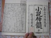 小説神髄　上下 全2冊揃