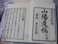 山陽遺稿 全8冊揃 （文10巻詩7巻拾遺1巻行状1巻)