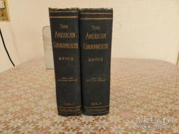 James Bryce The American commonwealth 全2冊揃
 ジェームズ・ブライス アメリカ共和国