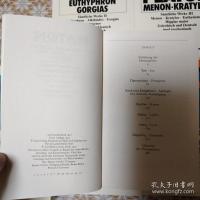 Platon Samtliche Werke Griechisch und Deutsch 全10冊揃
 プラトン全集 ドイツ語ギリシャ語