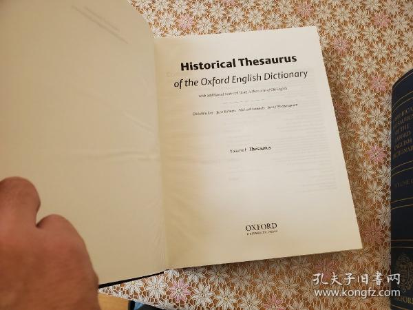 Historical Thesaurus of the Oxford English Dictionary: 全2冊