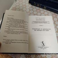 Correspondances du marquis de Sade 全27冊揃
  マルキ・ド・サド書簡集
