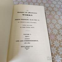 The theological and miscellaneous works of Joseph Priestley 25冊
 ジョセフ・プリーストリーの神学およびその他の著作