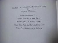 Early English stages 1300 to 1660 全5冊揃
14世紀から1660年までのイギリスの演劇と舞台の発展について
