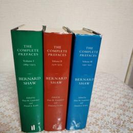 The complete prefaces ： Bernard Shaw 全3冊揃
 ジョージ・バーナード・ショー