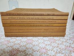 Dictionary of medieval Latin from British sources Ⅰ-Ⅶ巻 7冊
 イギリスの文献からの中世ラテン語辞典