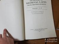 Dictionary of medieval Latin from British sources Ⅰ-Ⅶ巻 7冊
 イギリスの文献からの中世ラテン語辞典
