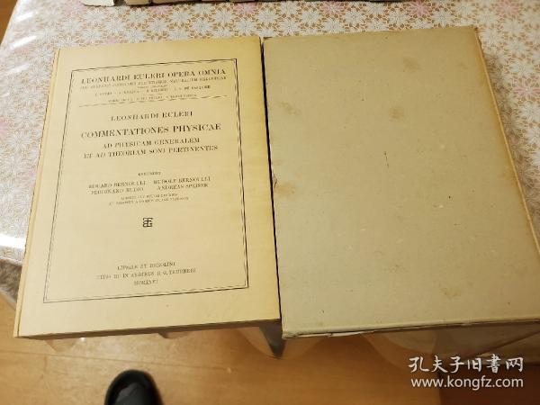 Leonhard Euler Opera Omnia ：Series III: Opera physica