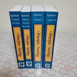 The principles of sociology： Herbert Spencer 全4冊揃
 ハーバート・スペンサー 社会学原理