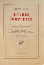 Oeuvres completes vol 1　Antonin Artaud　アントナン・アルトー