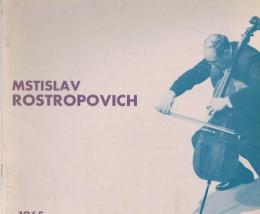 MISTISLAV　ROSTROPOVICH　 ムスチスラフ・ロストロポーヴィチ　1965年　来日公演パンフレット