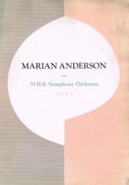 Marian Anderson　マリアン・アンダーソン　NHK交響楽団　公演パンフレット
