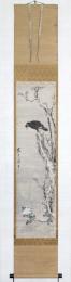 建部凌岱(建部綾足）　梅に叭々鳥図
