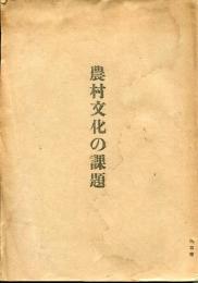 農村文化の課題