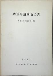 埼玉県遺跡地名表