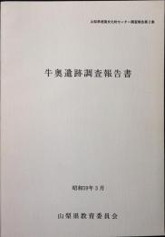 牛奥遺跡調査報告書