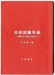 自由民権年表-明治17年（1884）を中心に