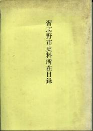 習志野市史料所在目録