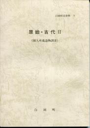 白岡町史資料9 原始・古代2 個人所蔵遺物調査