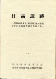 関越自動車道(新潟線)地域埋蔵文化財発掘調査報告書