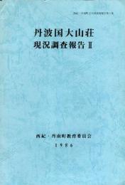 丹波国大山荘現況調査報告