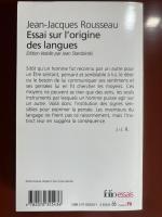 Essai sur l'origine des langues