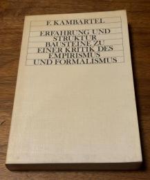 Erfahrung und Struktur. Bausteine zu einer Kritik des Empirismus und Formalismus