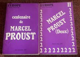 centenaire de Marcel Proust europe revue litteraire mensuelle  2巻セット