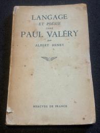 Langage et poesie chez Paul Valery