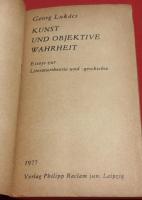 KUNST UND OBJEKTIVE WAHRHEIT
Essays zur Literaturtheorie und -geschichte
芸術と客観的真理
文学理論および文学史に関するエッセイ