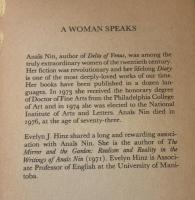 A Woman Speaks: The Lectures, Seminars and Interviews of Anaïs Nin