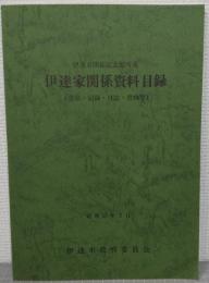 伊達家関係資料目録 : 書状・記録・日誌・書画等 伊達市開拓記念館所蔵