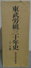 東武労組三十年史　上下巻2冊