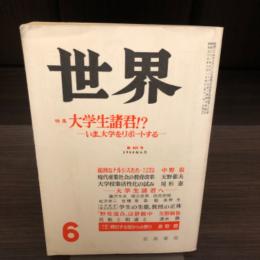 雑誌　世界　1984年6月