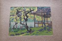 版画　苔寺