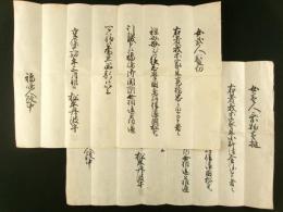 初代松本藩主 松平光慈 女手形 2通