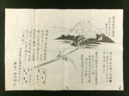 富士山北口本道修繕人夫志願募集摺物