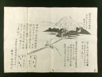 富士山北口本道修繕人夫志願募集摺物